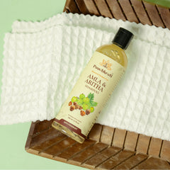 Panchkruti Herbal Shampoo Silicon and Paraben Free Shampoo with goodness of Amla and Aritha made by Harish Vaidya Sarvopathy Yogalay