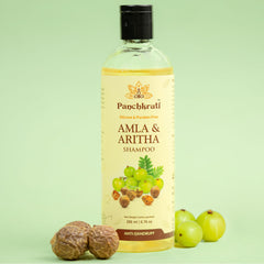 Panchkruti Herbal Shampoo Silicon and Paraben Free Shampoo with goodness of Amla and Aritha made by Harish Vaidya Sarvopathy Yogalay
