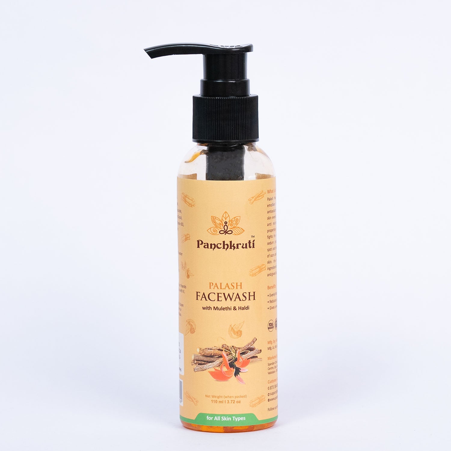 Panchkruti herbal facewash Palash Facewash by Sarvopathy Yogalaya, Harish Vaidya