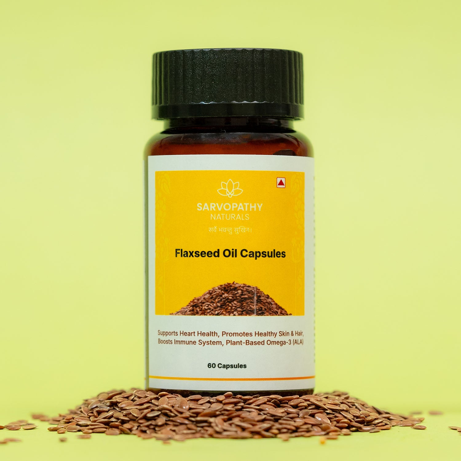 Sarvopathy Naturals Flaxseed Oil Capsules with Omega 3, 6, and 9 backed by harish vaidya