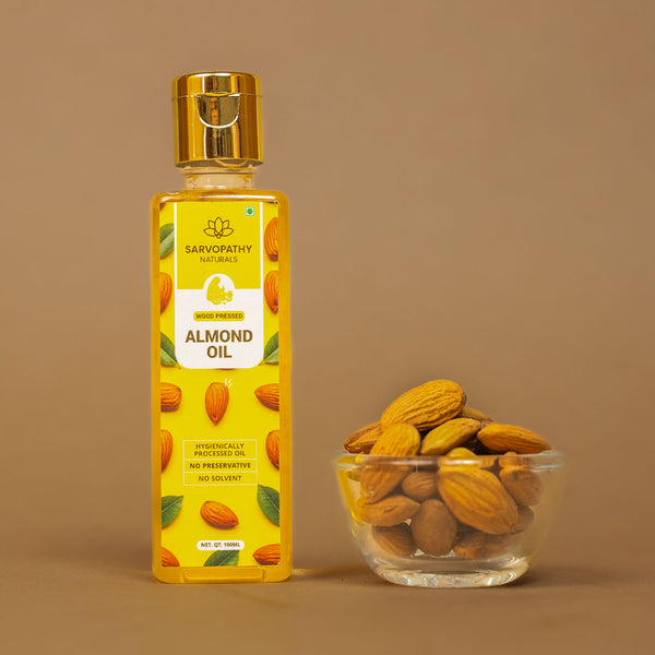 Wood-Pressed Almond Oil – For Glowing Skin & Healthy Hair