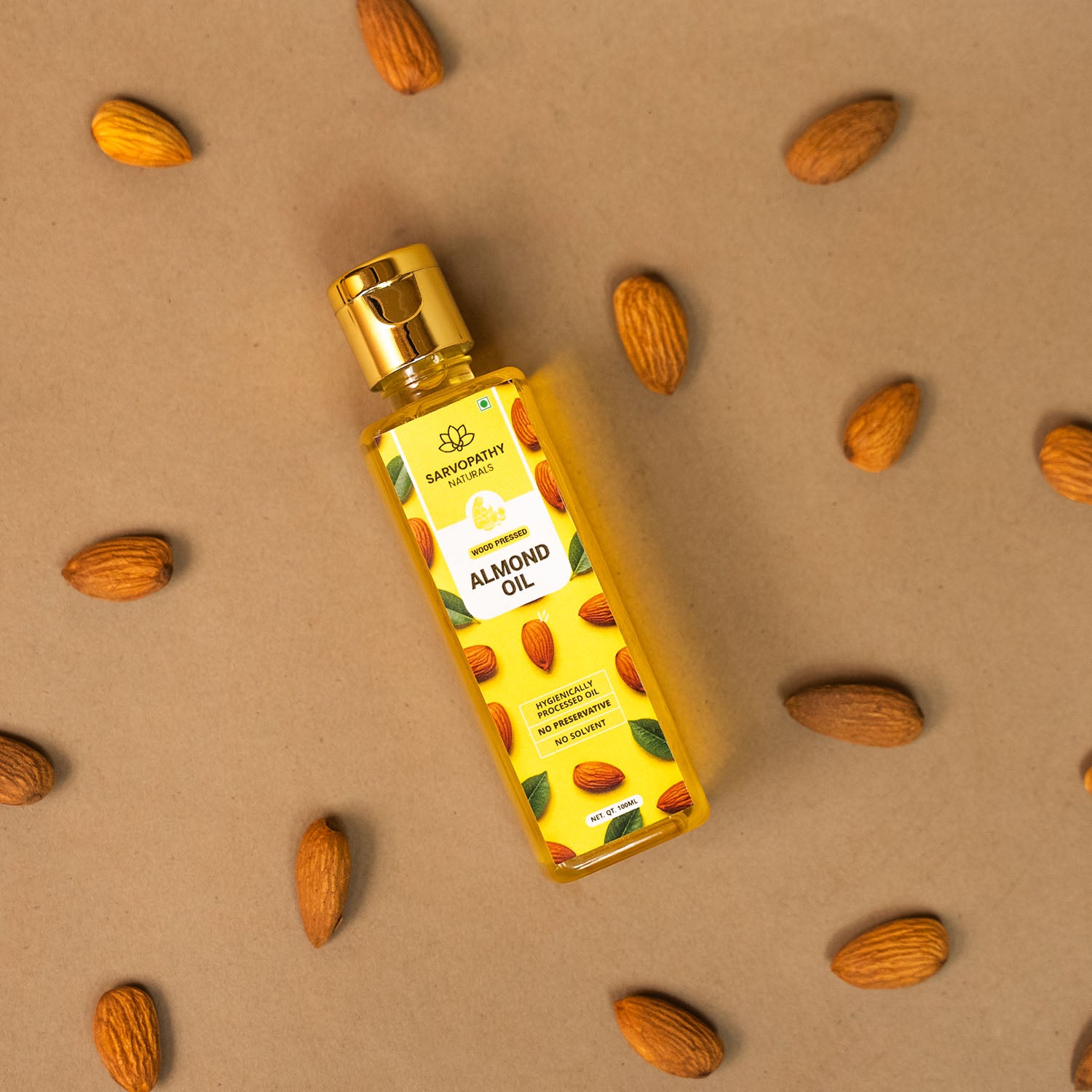Wood-Pressed Almond Oil – For Glowing Skin & Healthy Hair