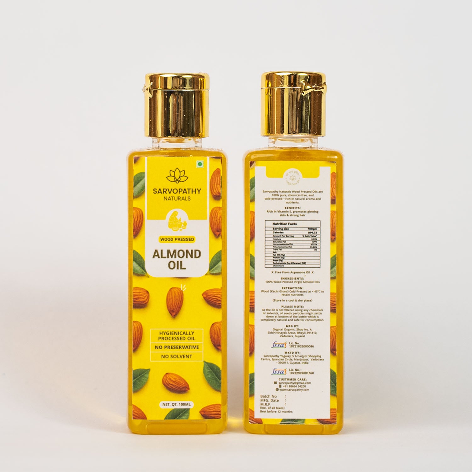 Wood-Pressed Almond Oil – For Glowing Skin & Healthy Hair