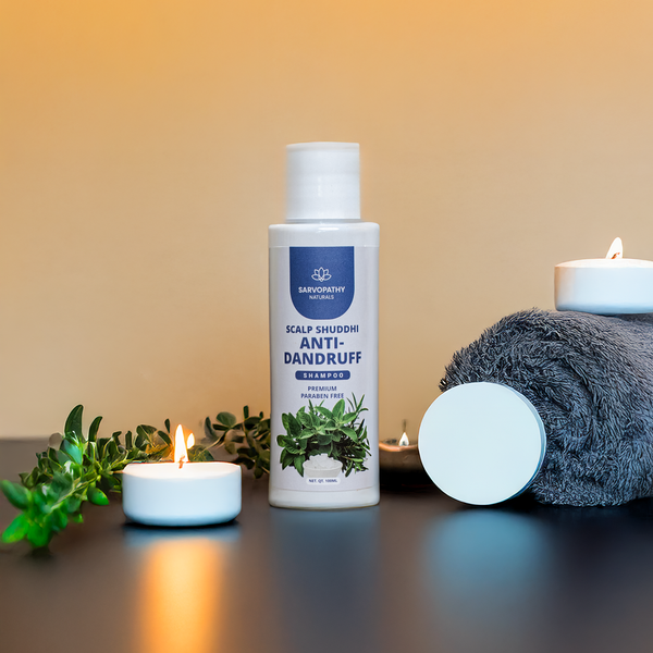 Sarvopathy Naturals Scalp Sudhhi Anti-Dandruff Shampoo with Tea Tree & Neem – 100ml