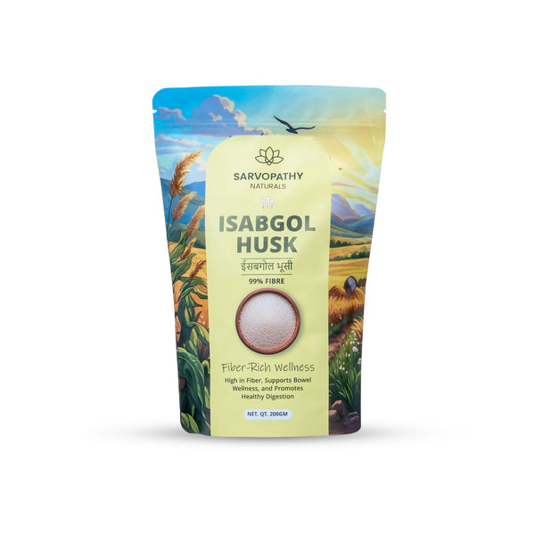 Sarvopathy Naturals Isabgol Husk — 99% Pure Psyllium Husk