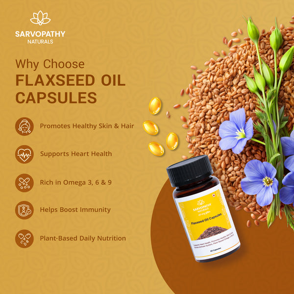 Sarvopathy Naturals Flaxseed Oil Capsules
